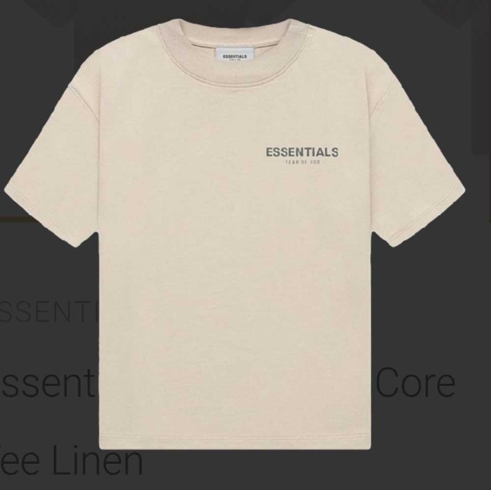 NWT ESSENTIALS FEAR OF GOD LINEN TSHIRT